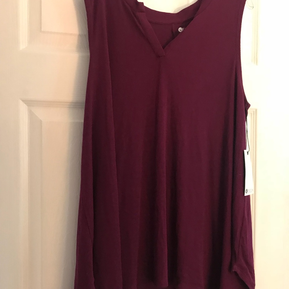 Asymmetric Raspberry tank top! NWT!!